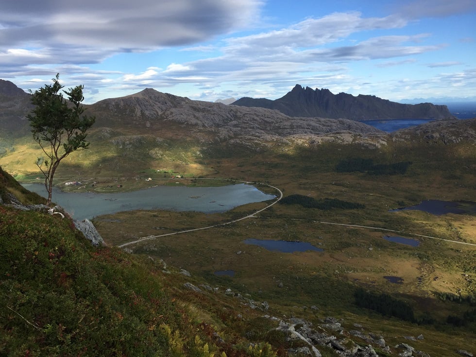 The Kollfjellet Hike - view over the start of the hike
