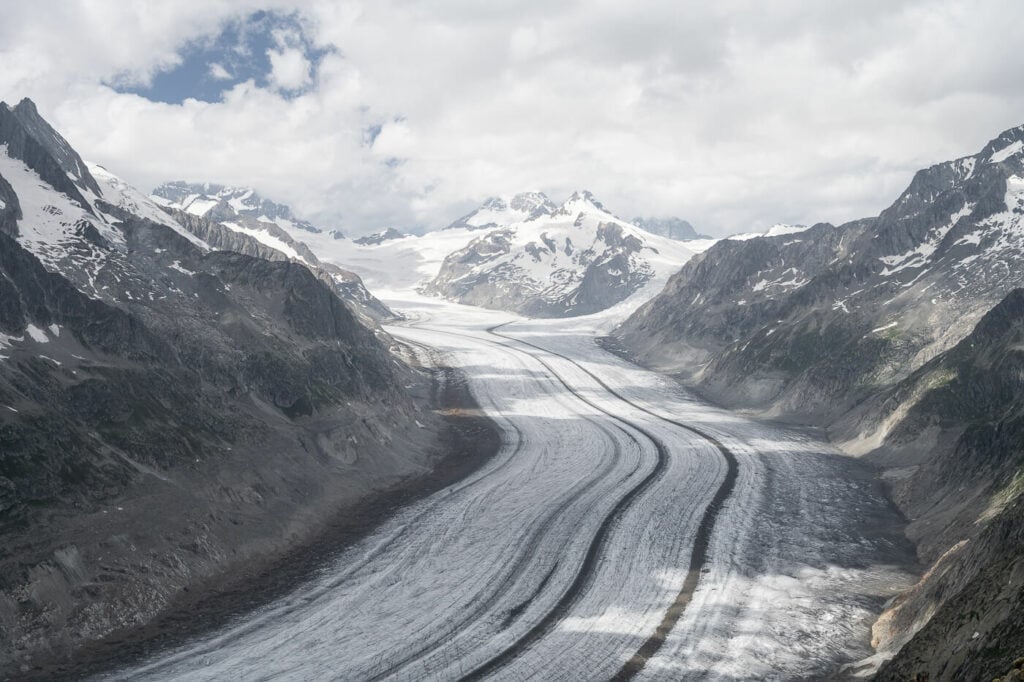 Far side of the Aletsch glacier
