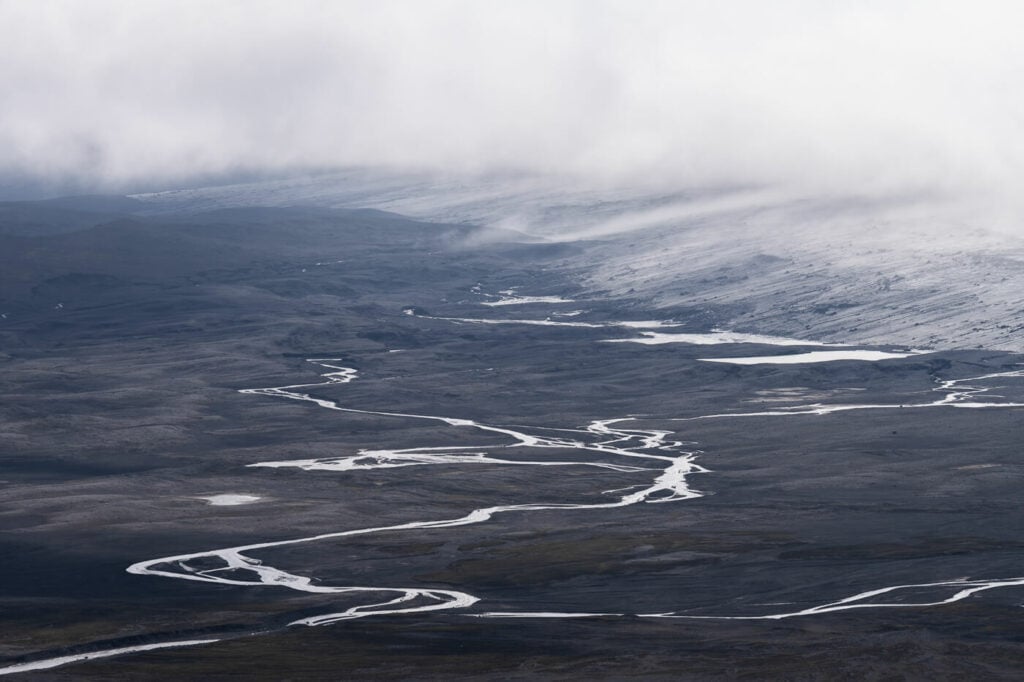 Glacier and Mýrdalsjökull meltwater