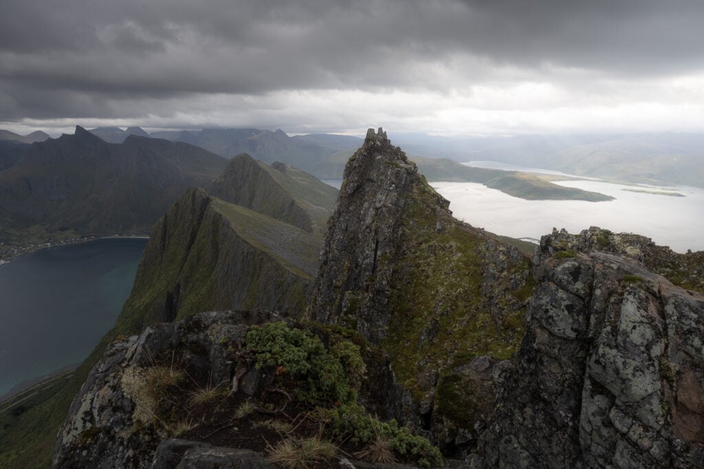 View form the cliffs around husfjellet's summit