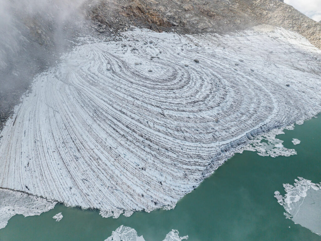 Melting Glacier in the Swiss alps