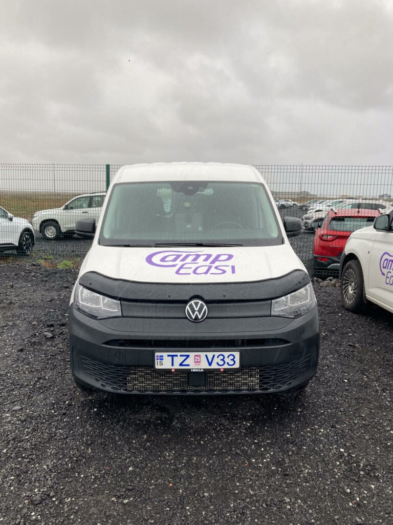 Volkswagen Caddy Camper at pick up.