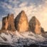 Le Tre Cime in the Dolomites are one of the best hiking destination in italy