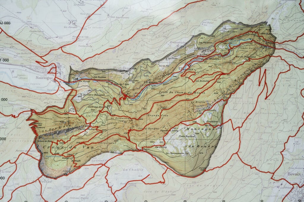 Creux di Van hiking Map