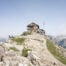 View of Rifugio Nuvolau at the top of the hike that leads there.