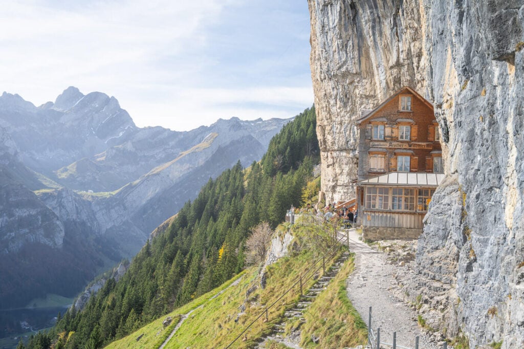 Aescher Berghaus on a sunny day