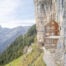 Äscher Berghaus, a mountain hut built on a cliff