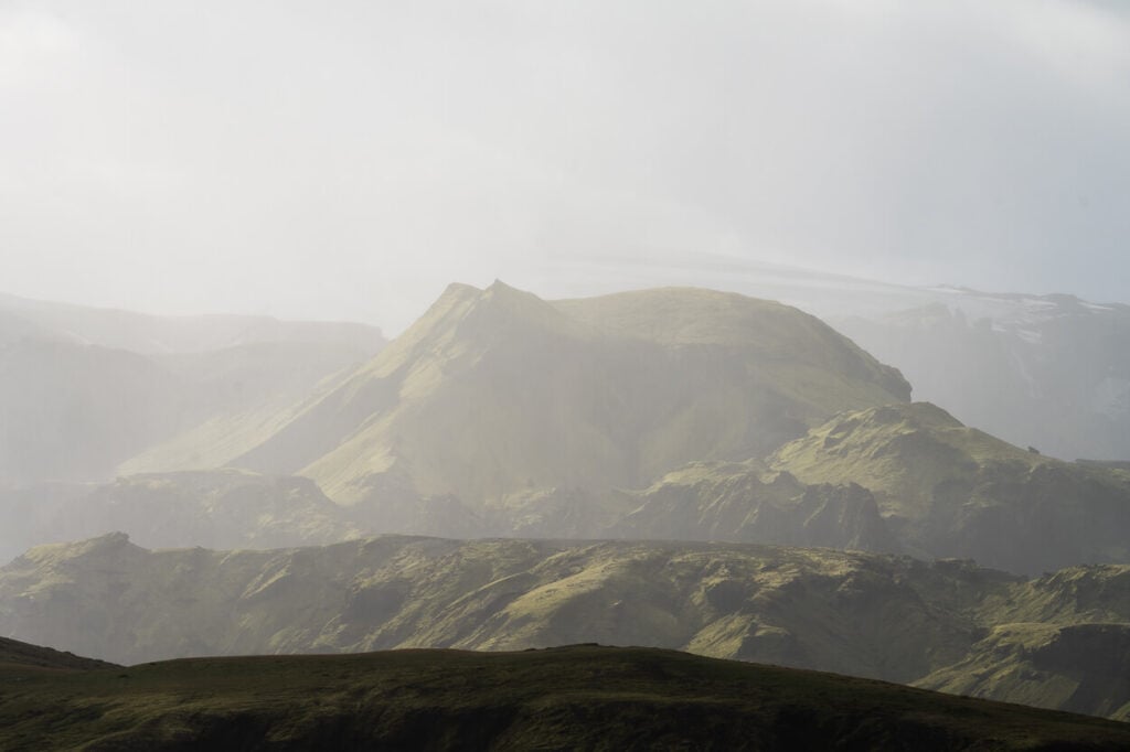 mountain in the highlands of iceland 