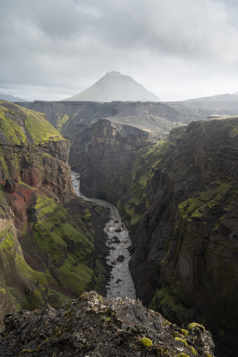 Markarfljótsgljúfur Canyon one of the best in Iceland, from the West Side viewpoint.