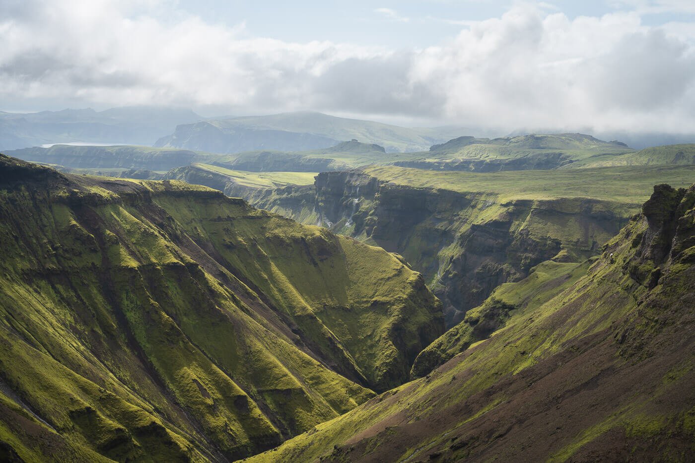 Canyon in south Iceland.