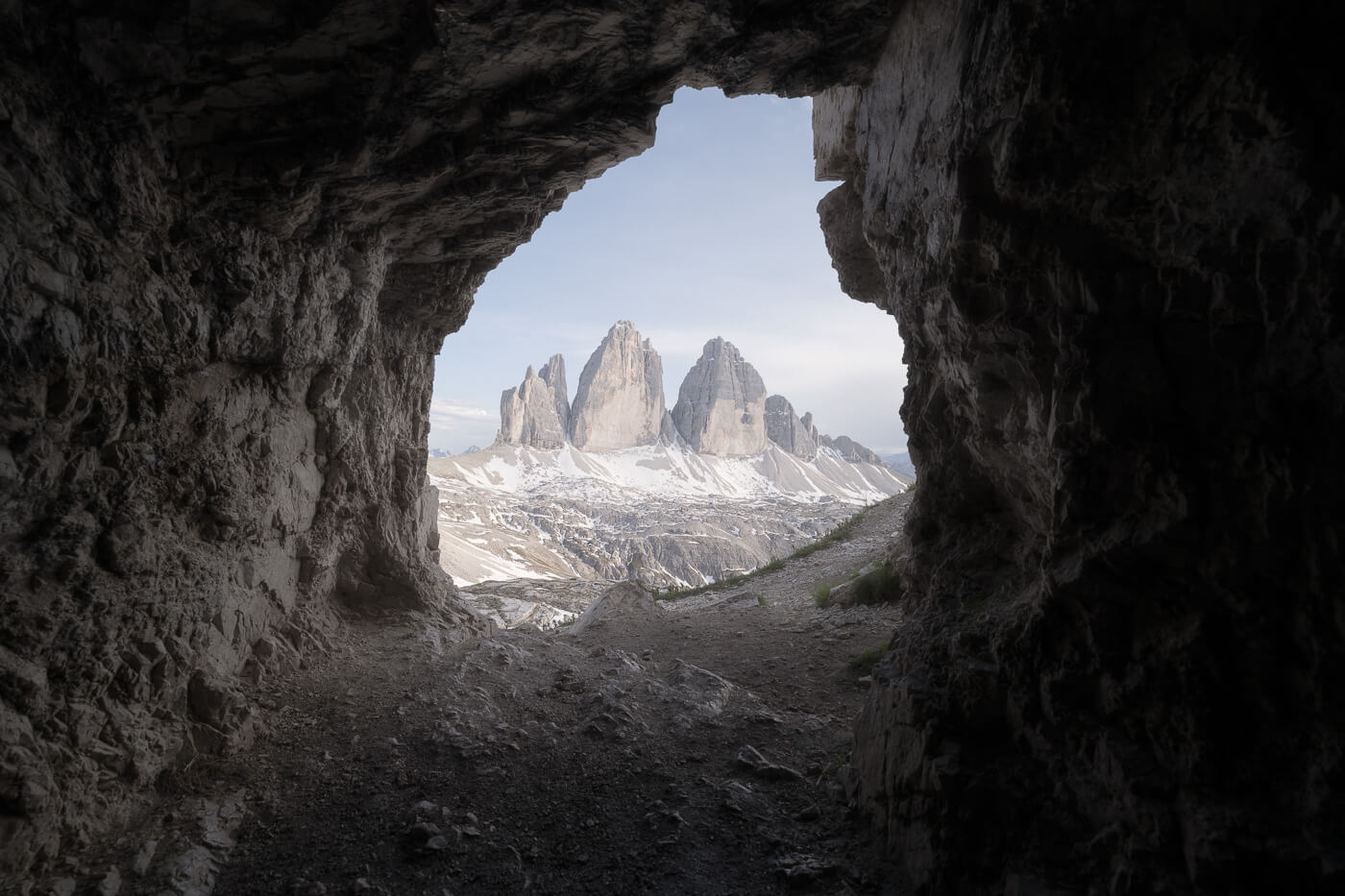 Tre Cime form inside a cave