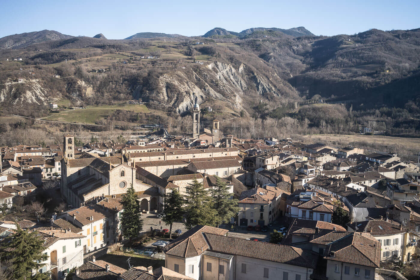 View of Bobbio from above.