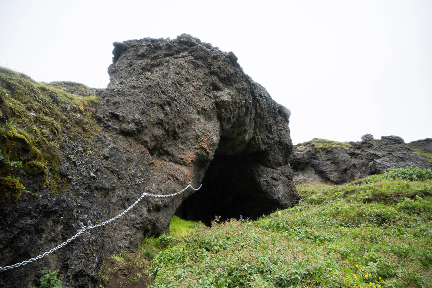 Entrance of the Magnahellir cave