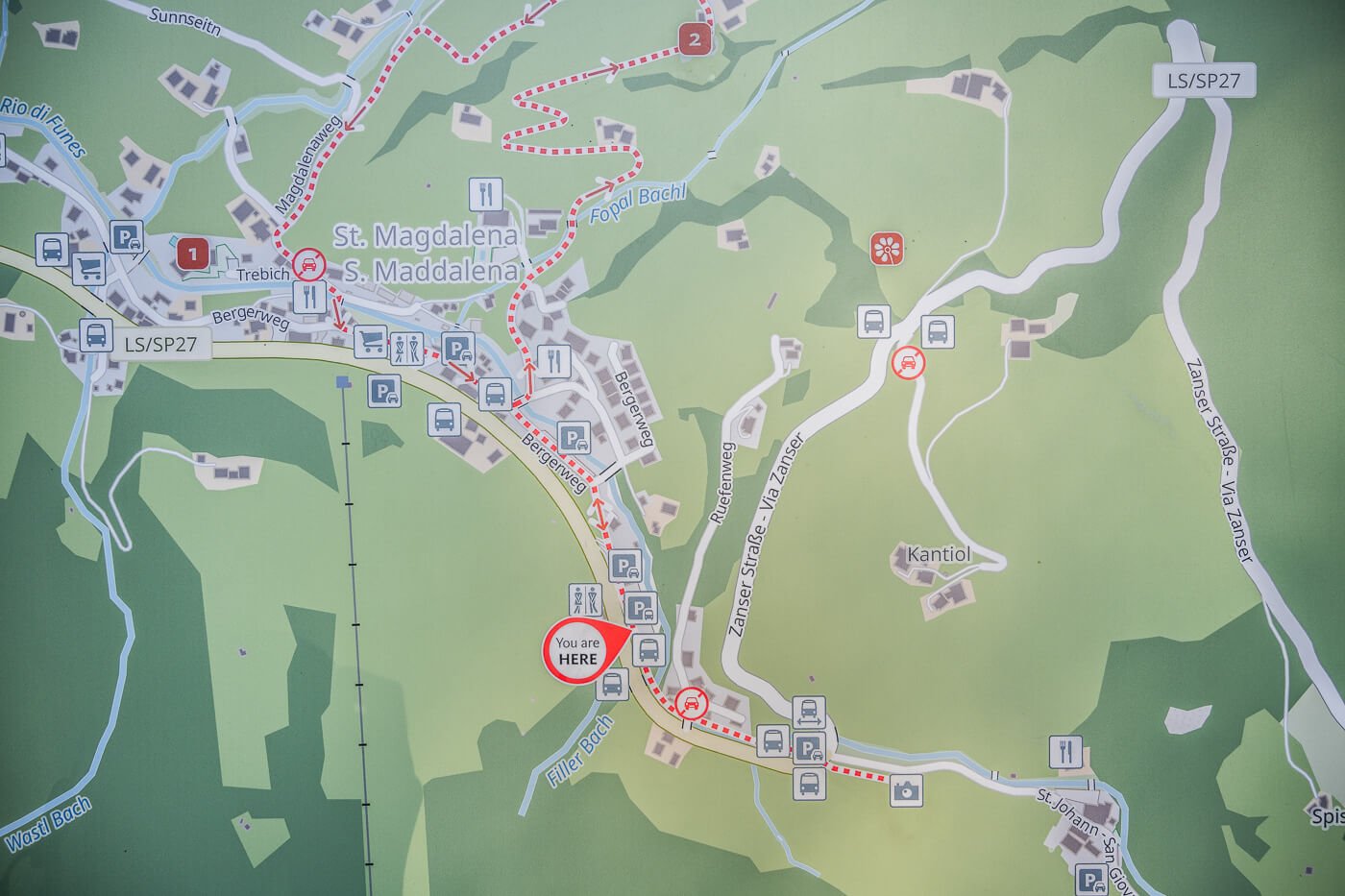 Map of Parking spaces in Ranui