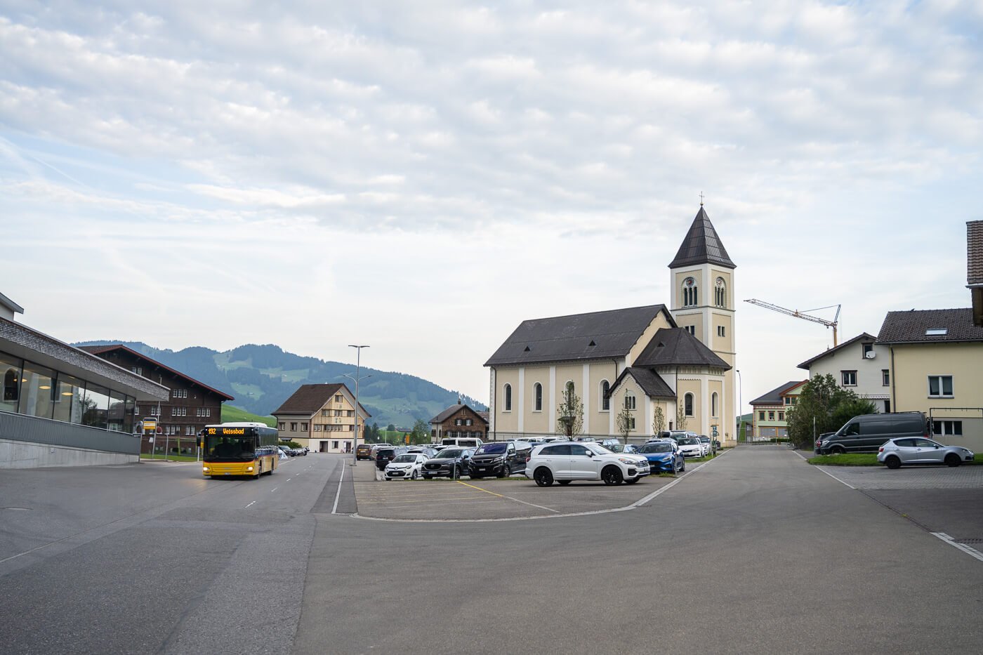 Brulisau parking area and cable car station