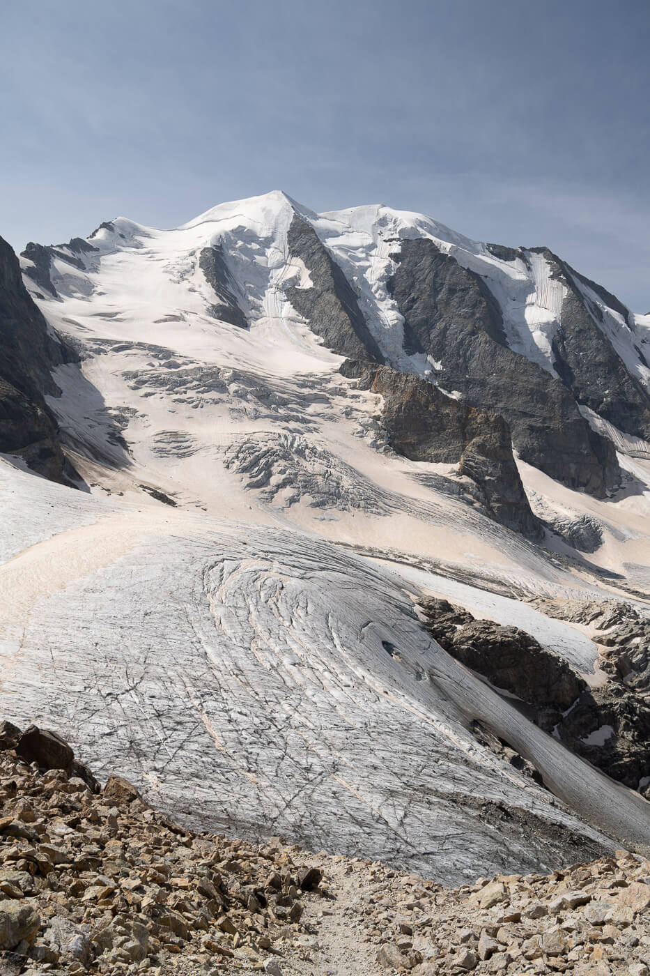 Detail of a glacier in the Bernina group