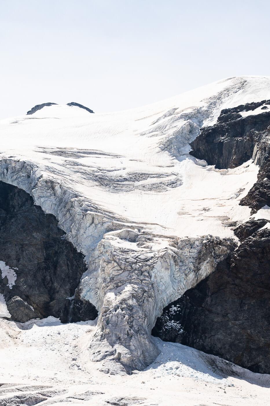 glacier tongue of the bernina range