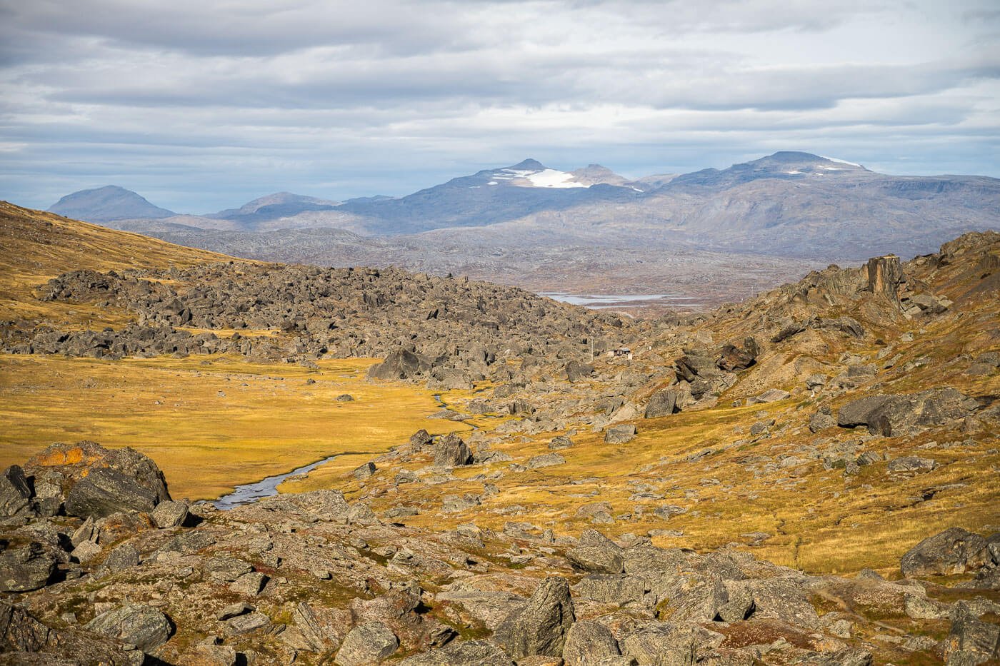 Kärkevagge or Geargevággi, a filed of giant boulders in Swedish lapland