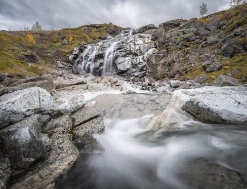 Laktajakk Waterfall Hike – Abisko, Sweden