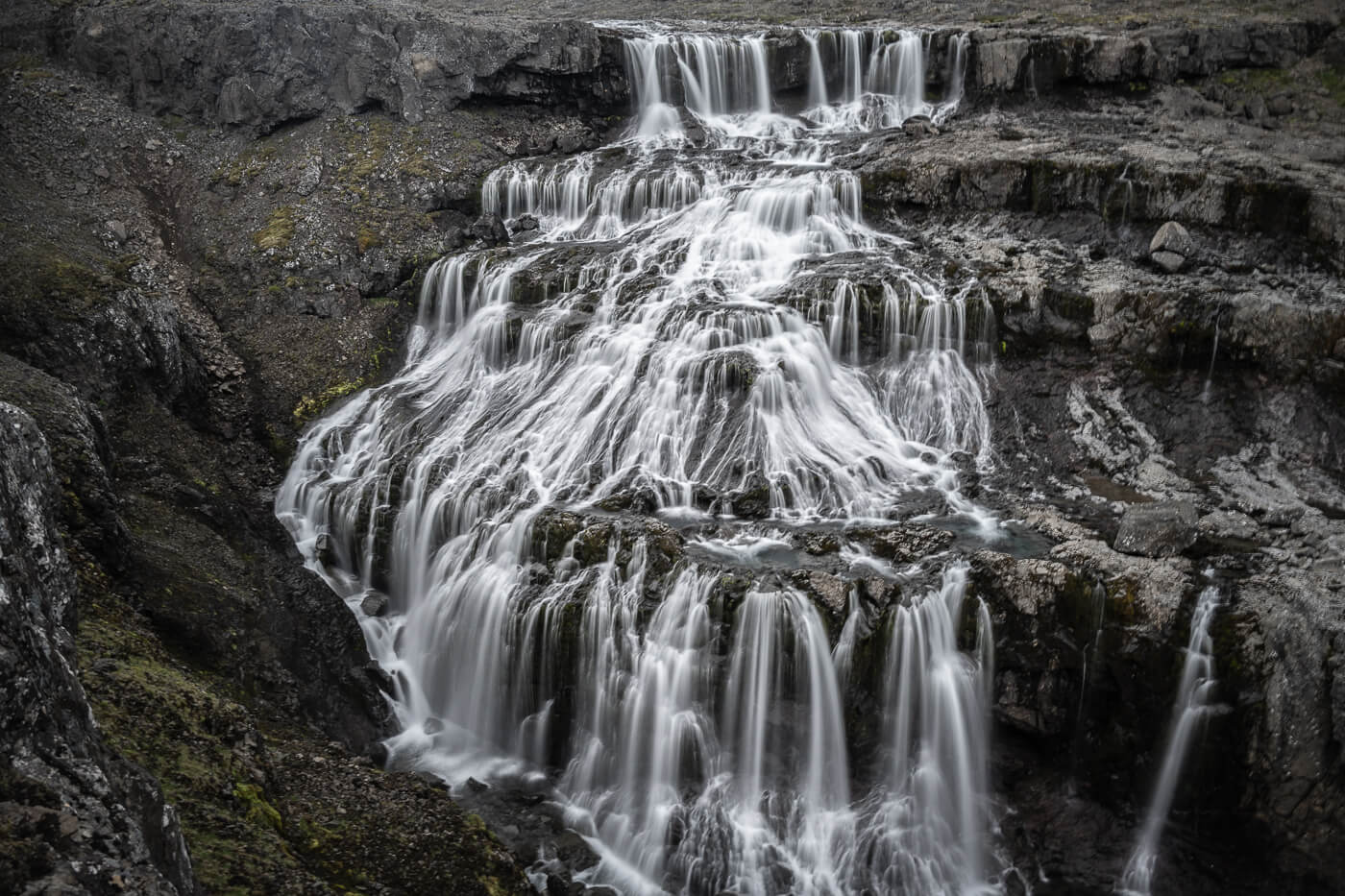 Long exposure landscape photo of a waterfall taken with the Nikkor Z 28-400mm lens.