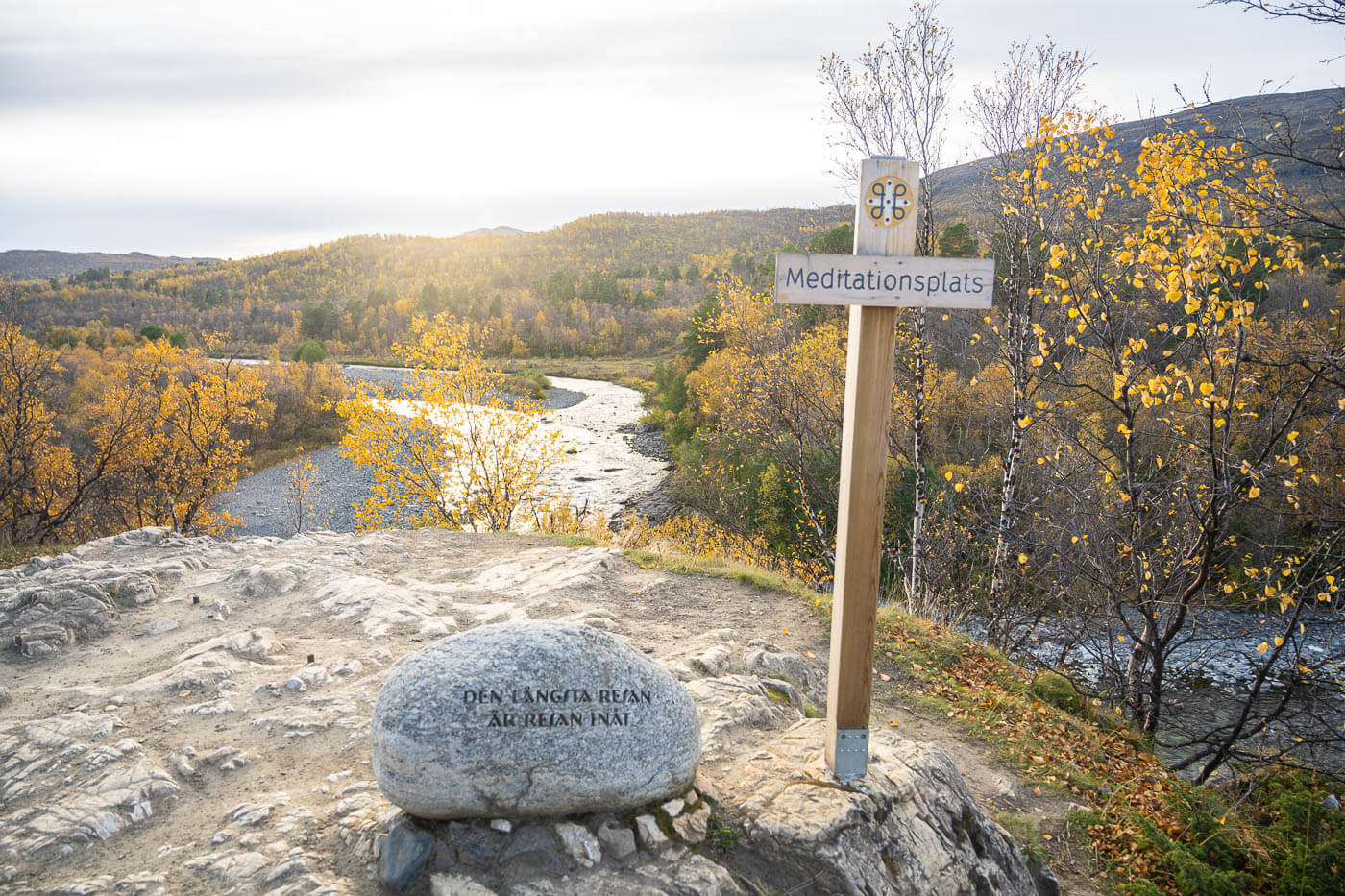 view of the meditation point that can be reached on the Njakajaure Trail Hike