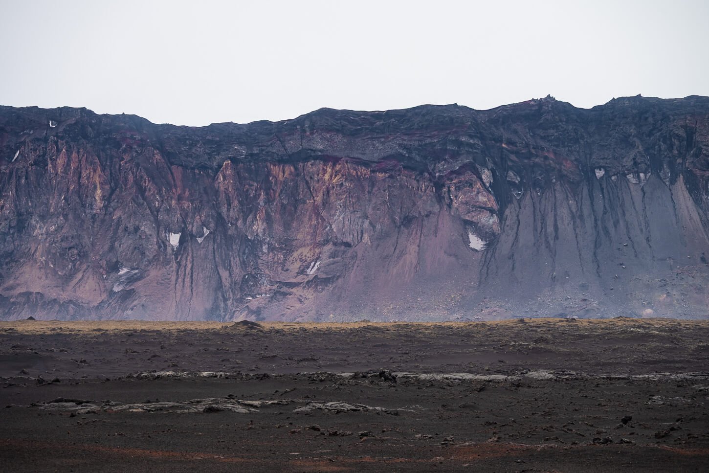 View of part of the Caldera of the Askja lake.