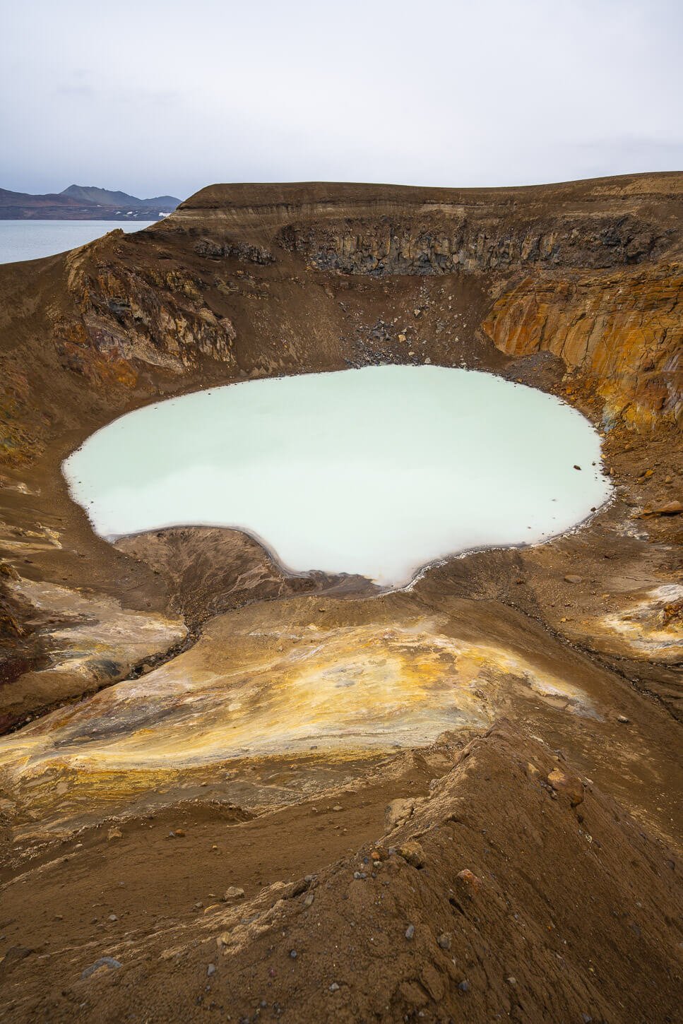 View of Viti Crater from the trail to hike there