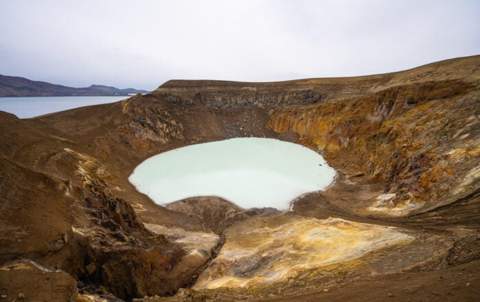 View of the Viti Crater in Askja