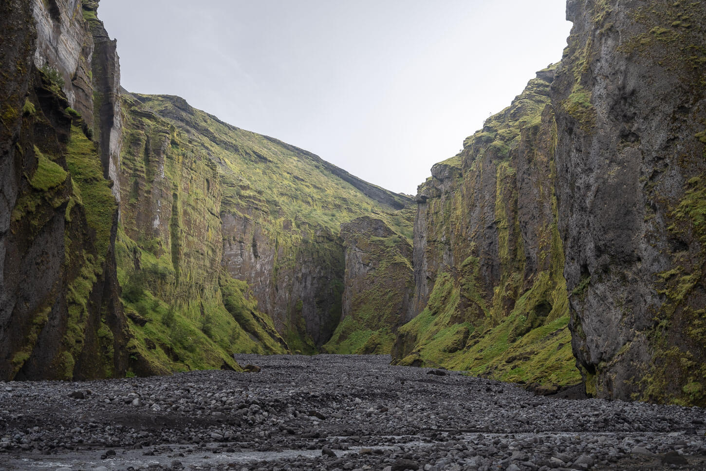 view of the Stakkholtsgjá Canyon