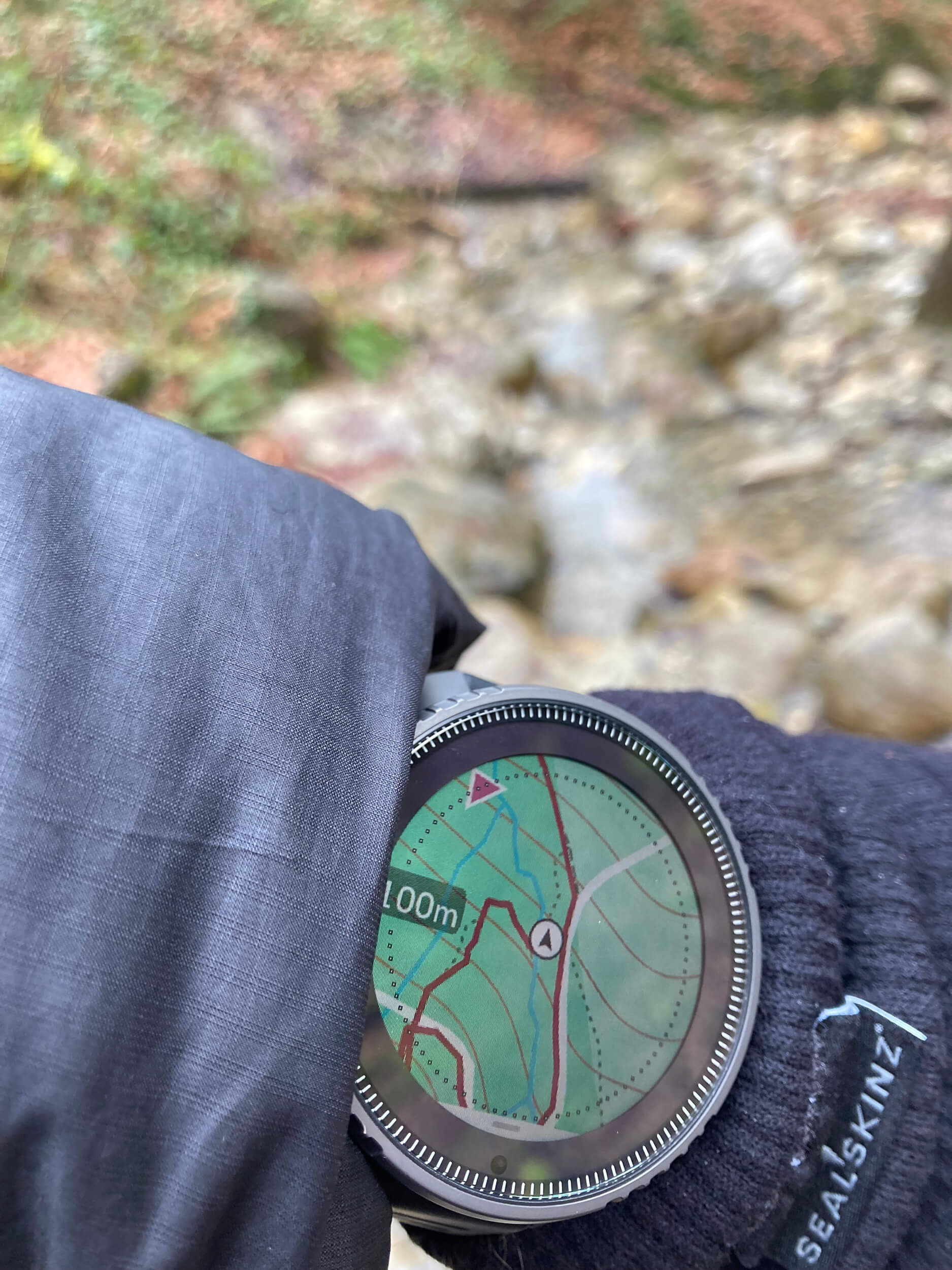 Suunto Vertical watch map navigation on watch
