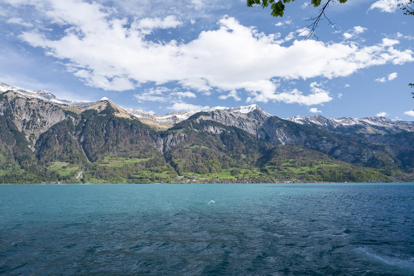 Lake brienz on a sunny day