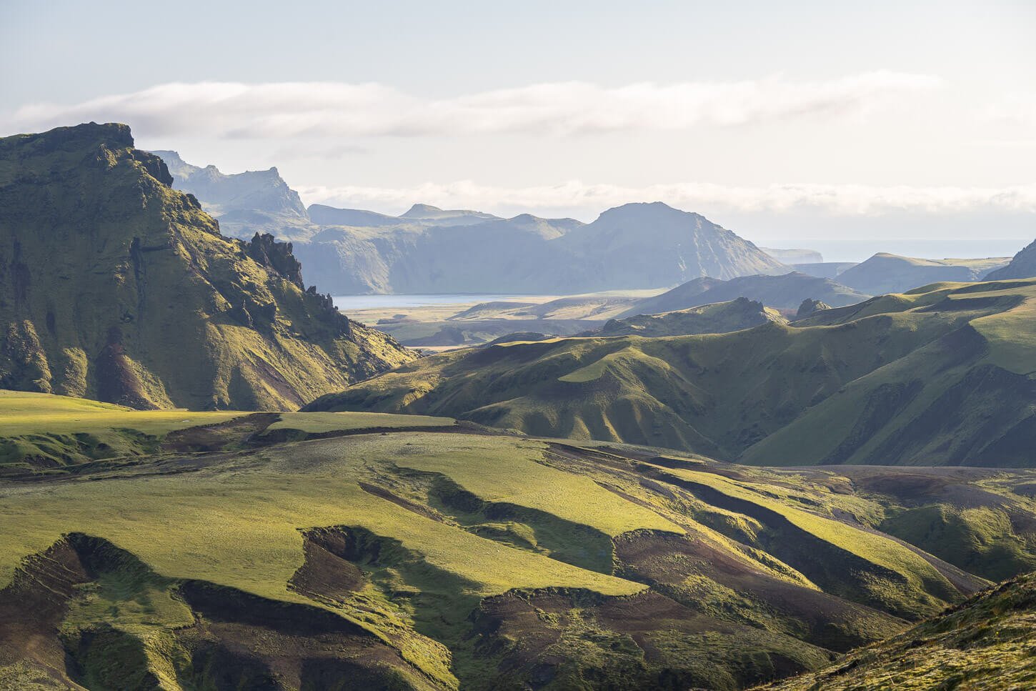 view of the landscape in Thakgil form the blue hiking trail