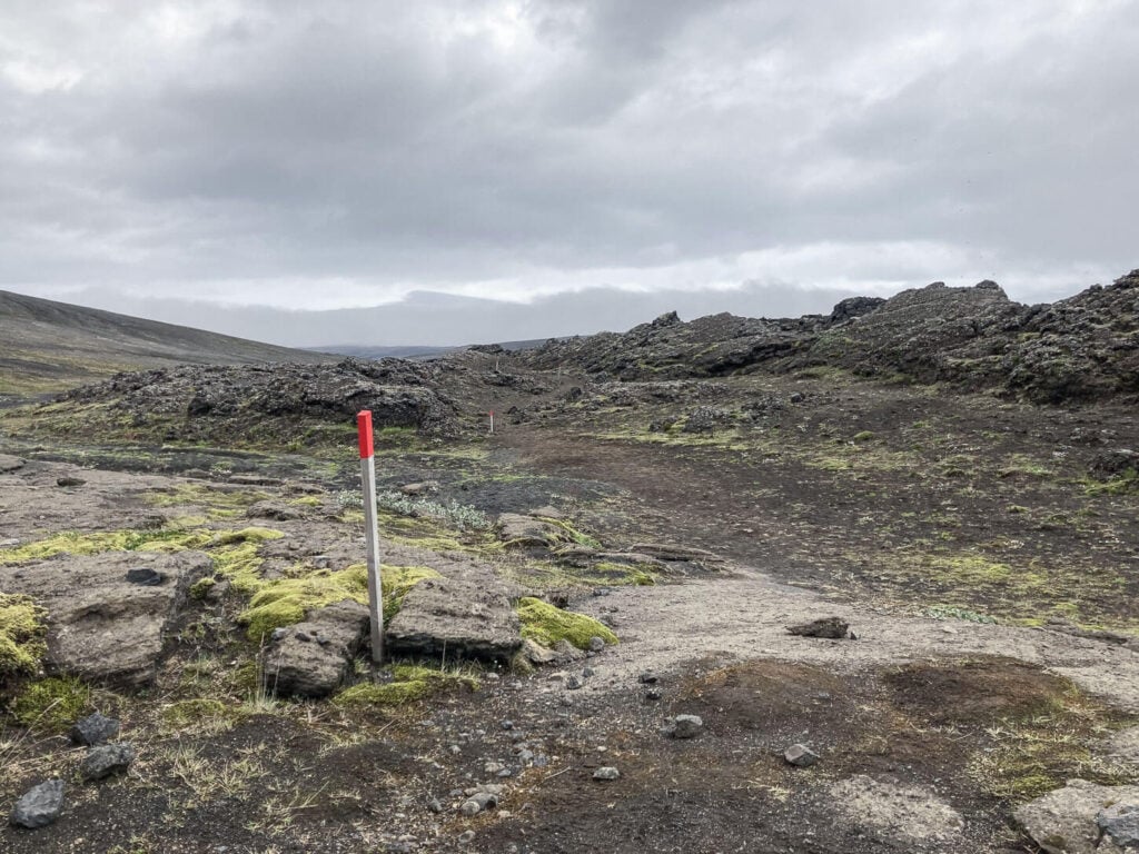 Sigöldugljúfur Hiking trail.