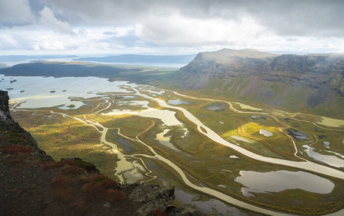 View of the Rapadalen Valley from Skiefe