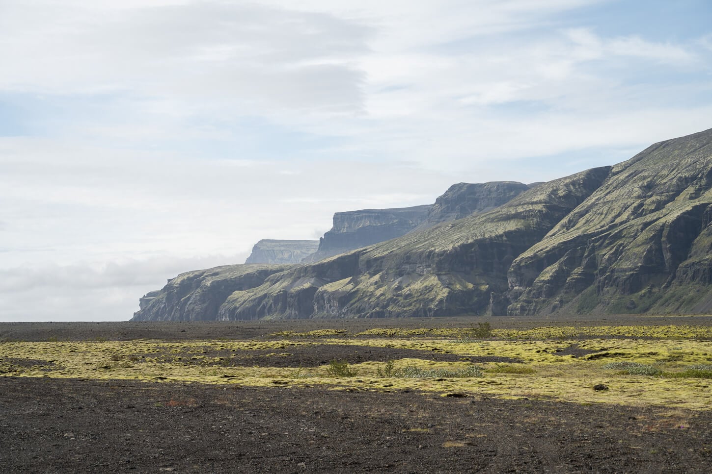 Mountains in south Iceland