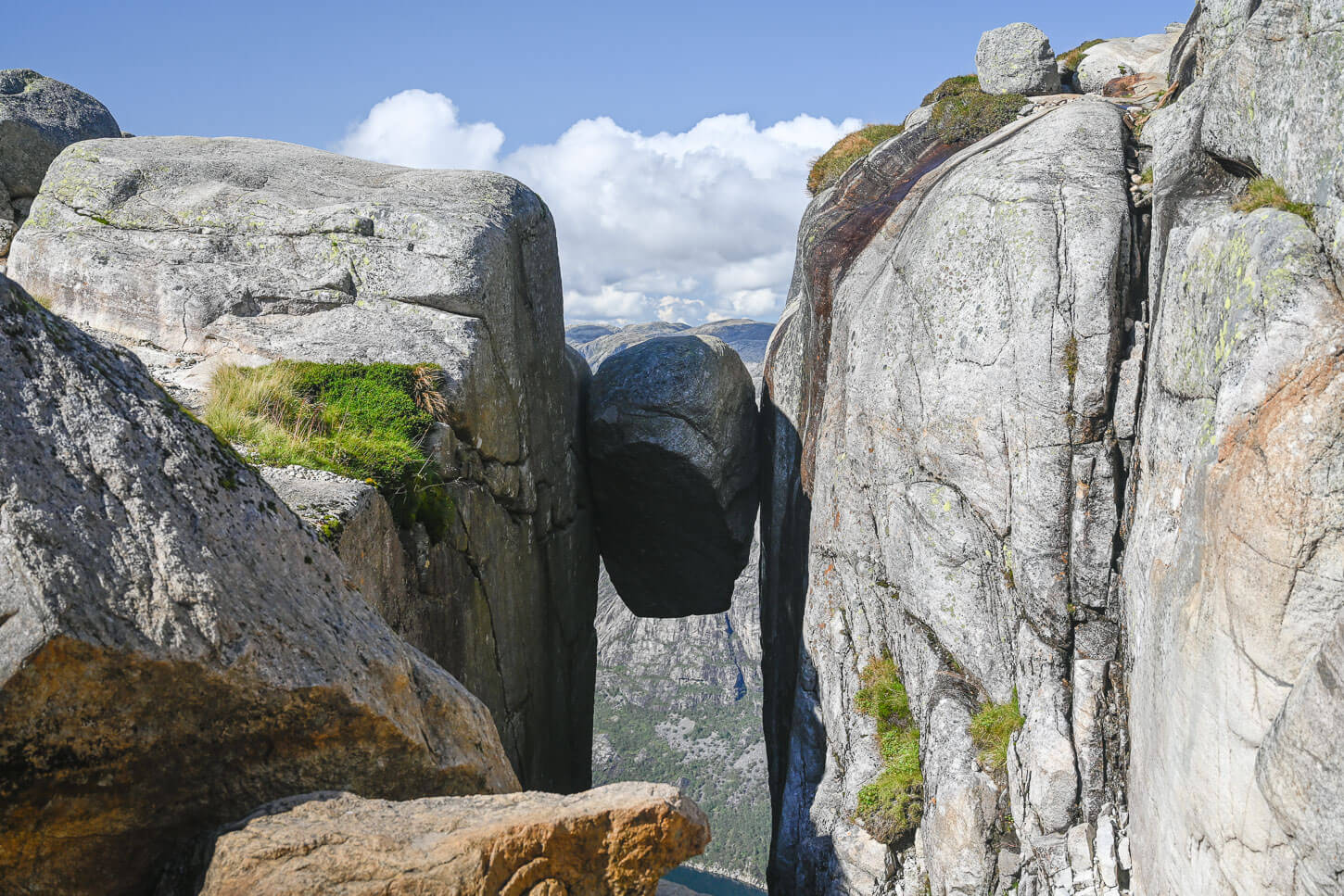 Kjeragbolten Viewpoint at the end of the hike