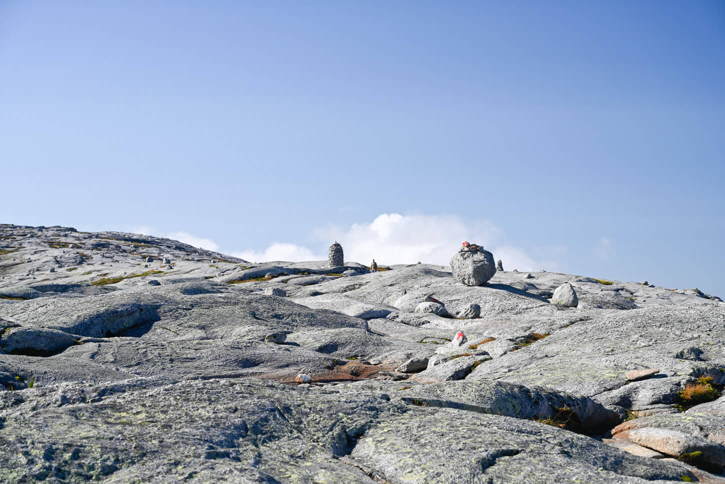 Ricky section of the trail to kjerago on a high-plateau