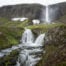 Mongifoss a 60 meters tall waterfall in the Westfjords of iceland