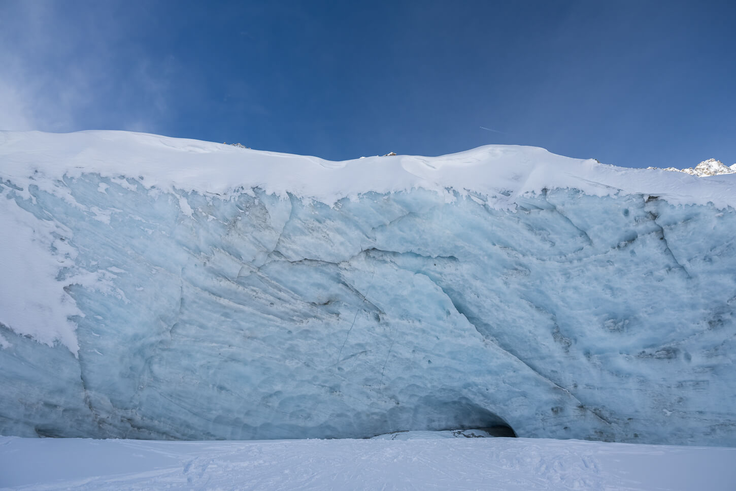 Sidelengletscher glacier front.