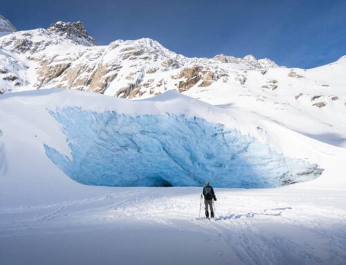 Sidelengletscher Snowshoe Hike – Snowshoeing to a Glacier Above the Furkapass