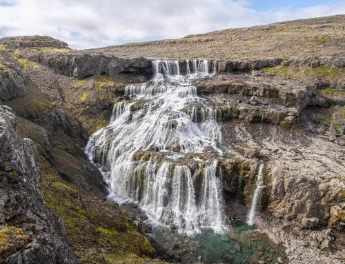 Húsárfoss, Rjúkandafoss, and Hvalárfoss, Westfjords, Iceland