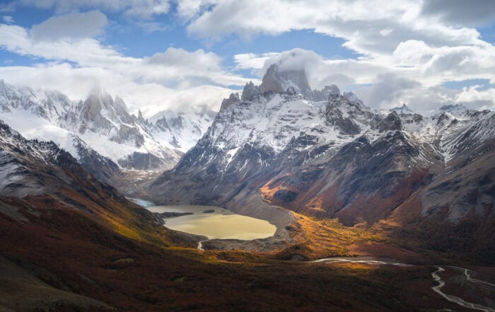 View from the lookout at the end of the Hike to the Loma del Pliegue Tumbado