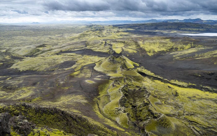 Laki Craters view from the viewpoint on the hike