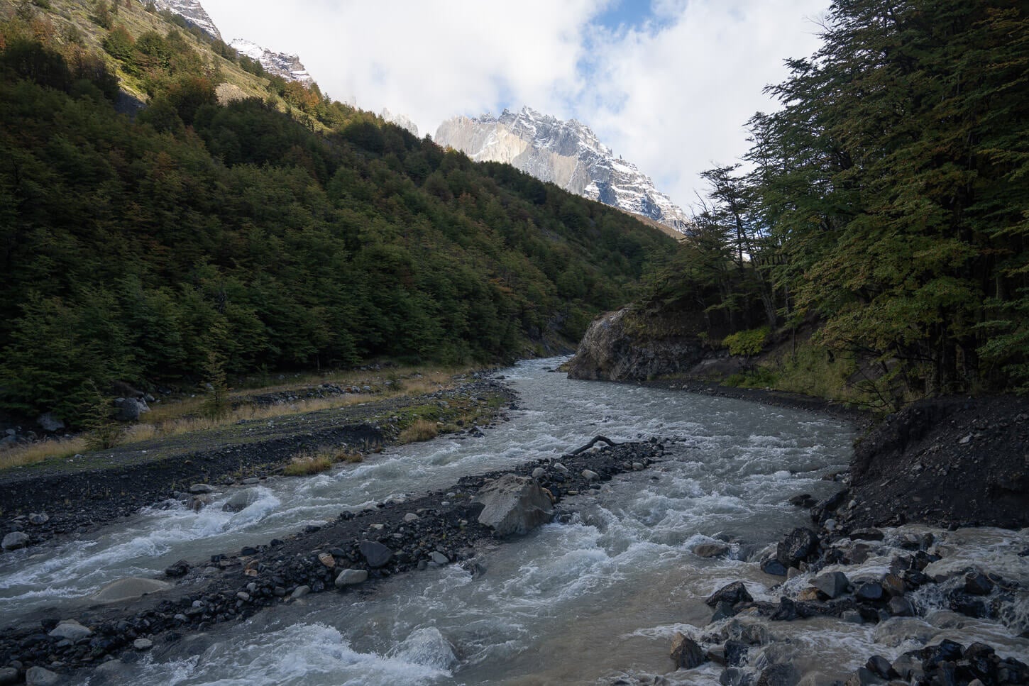 Ascencio River passage on the base Torres Trail afer Refugio Chileno.