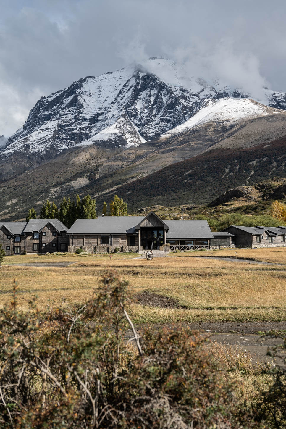 Hotel Central bythe trailhead in the torres del Paine Park