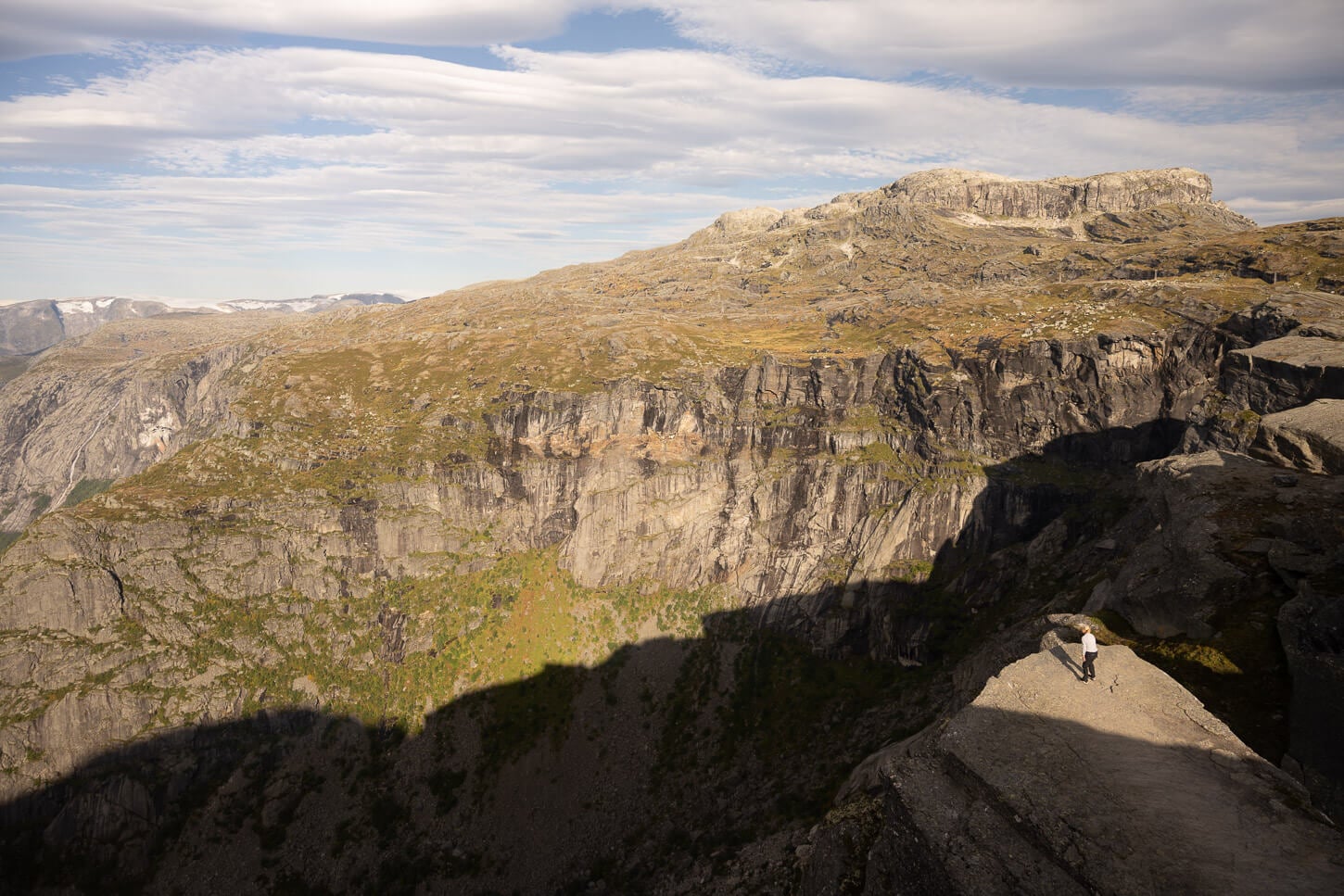 View of Trolltinga frrom above.