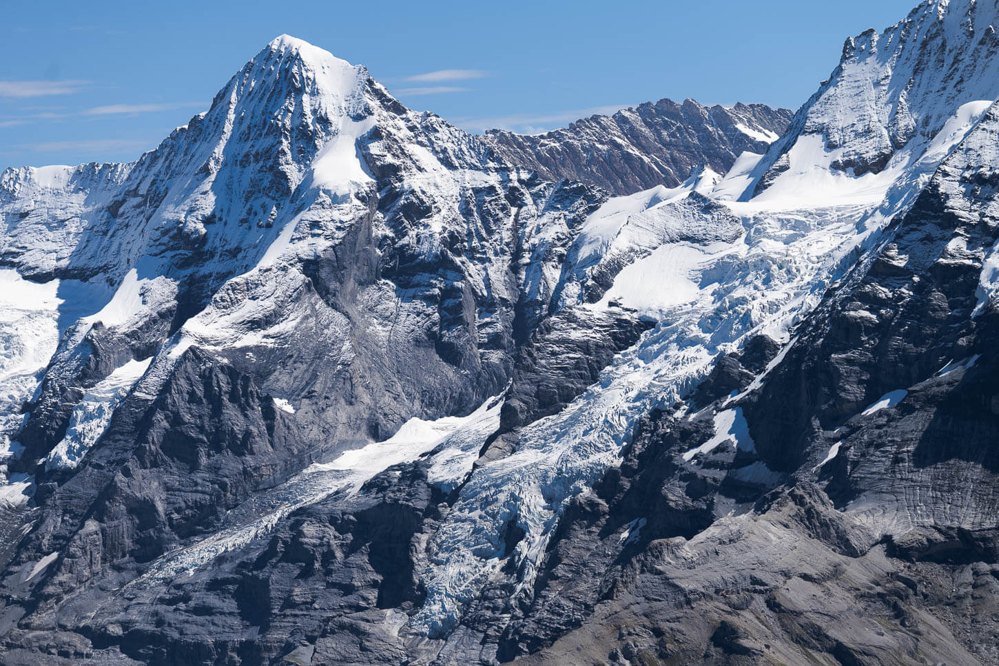 Detail of Glaciers on the Jungfrau.