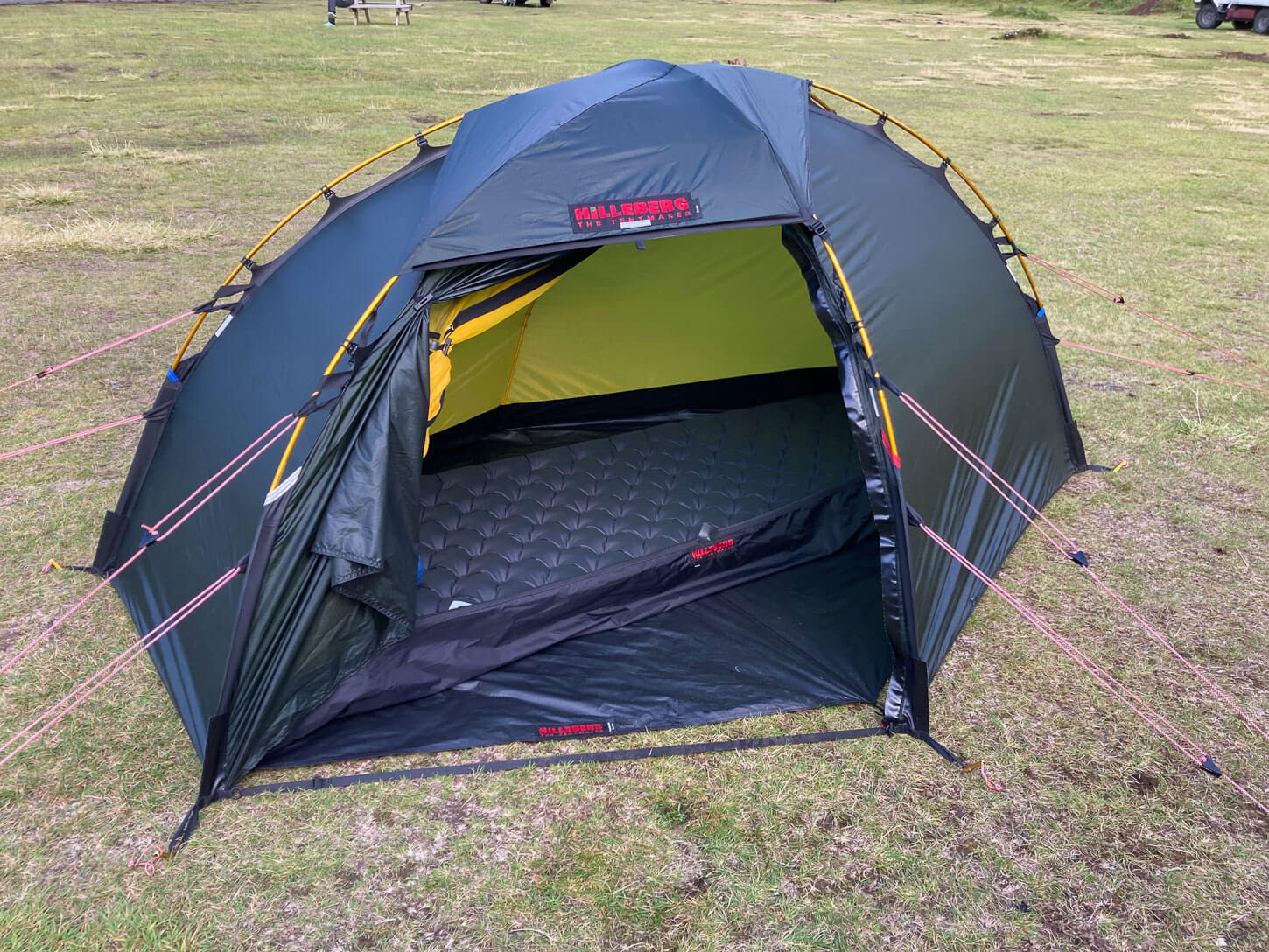 Hilleberg Soulo fully opened showing the inside.