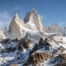 View of Loma de las Pizarras with Mount Fitz Roy in the Background.
