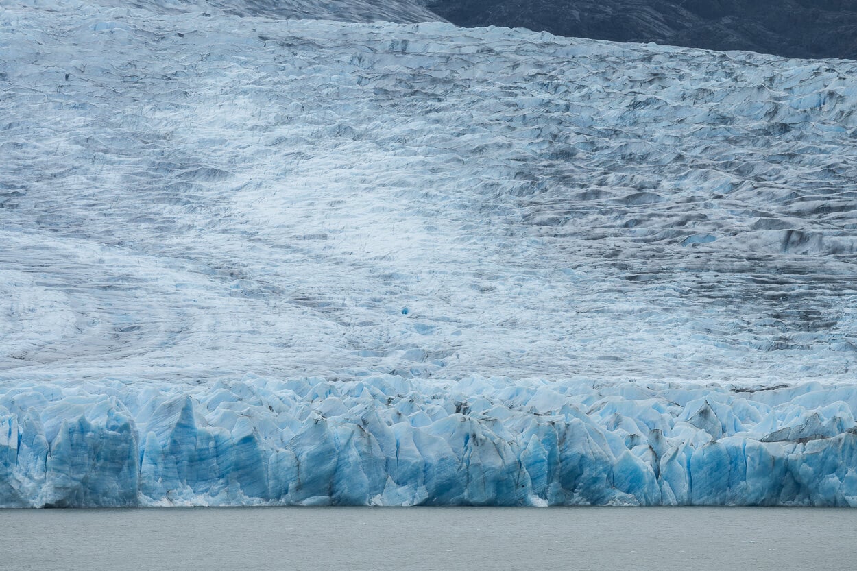 Glacier's Grey Glacier's front